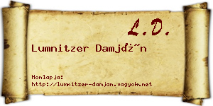 Lumnitzer Damján névjegykártya
